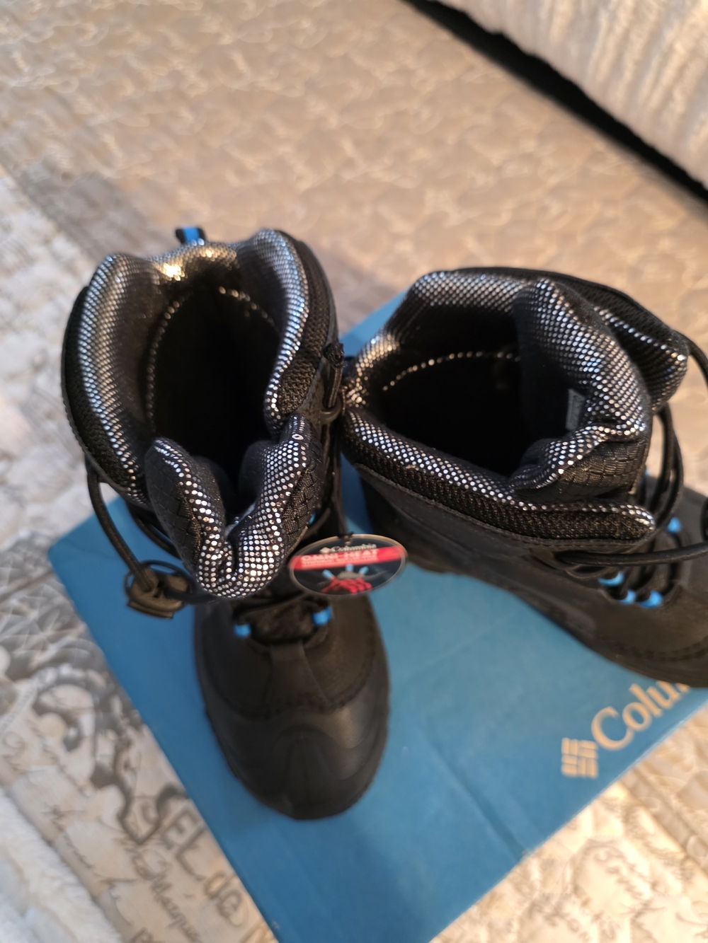 Columbia Kids' Black Omni-Heat Winter Boots - Picture 2 of 7